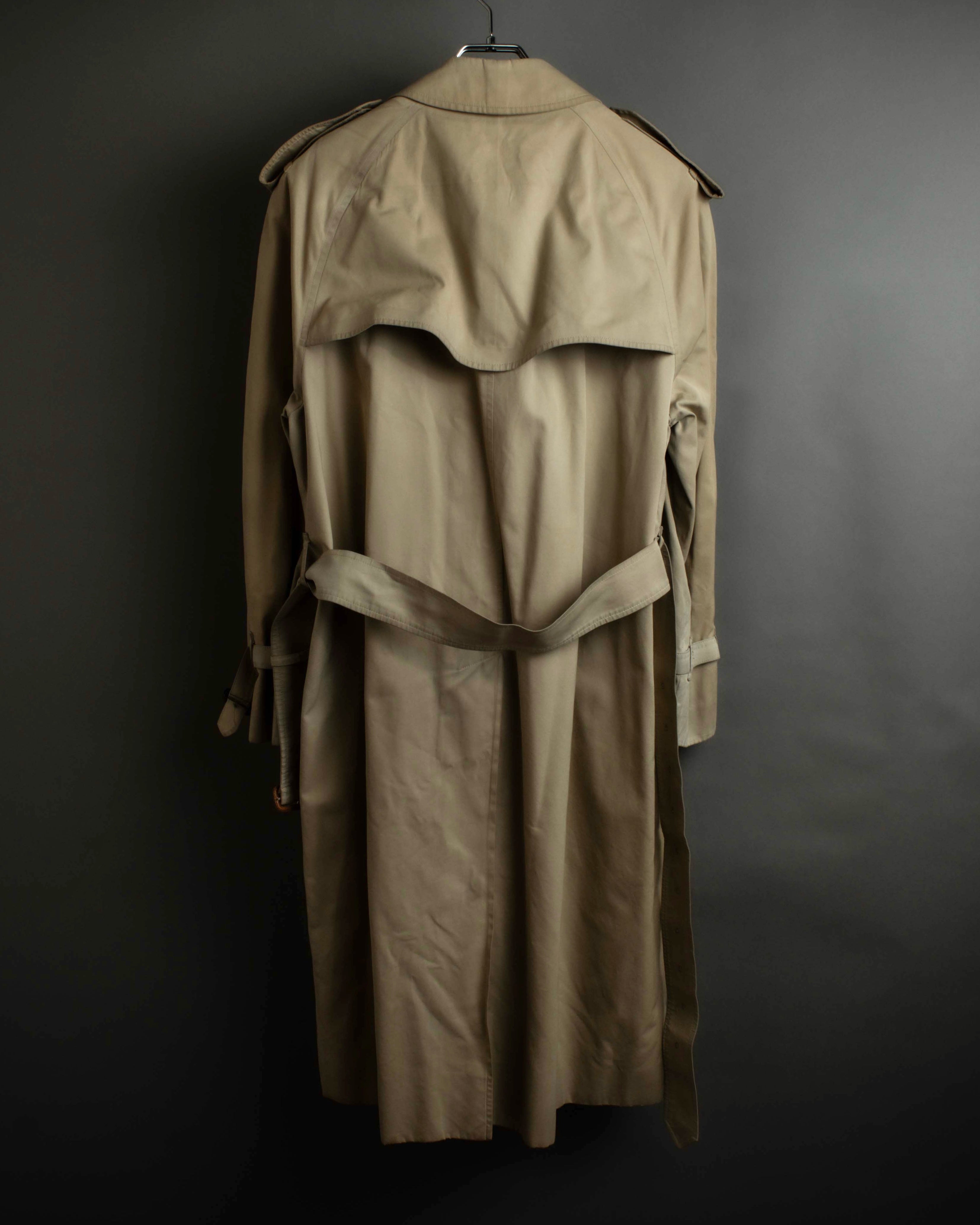 "BURBERRYS" Military detail single front stand collar coat