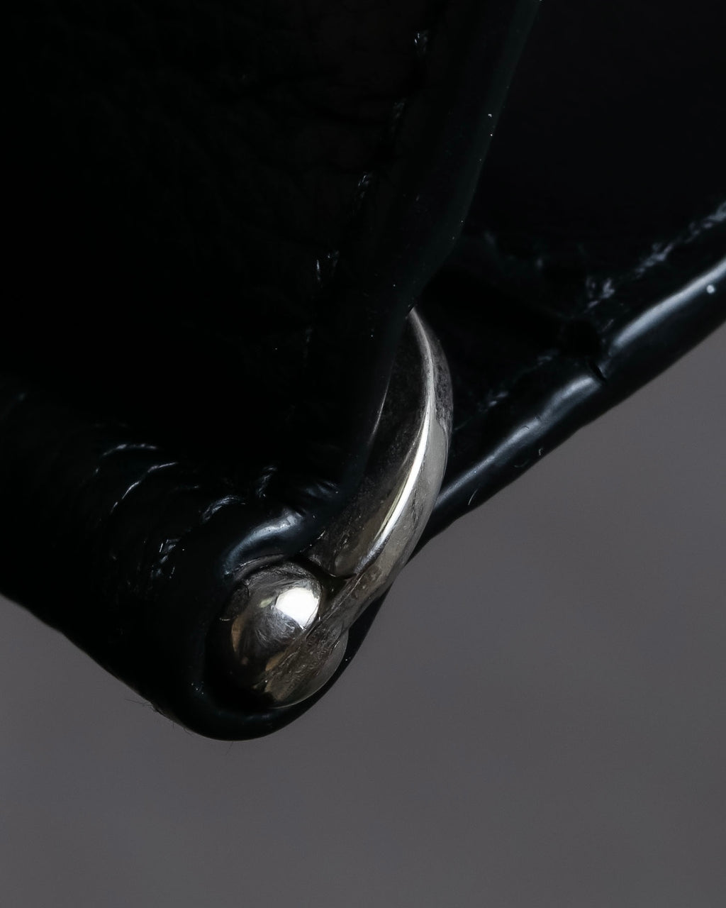 "BALENCIAGA" Logo motif money clip bi-fold wallet