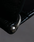 "BALENCIAGA" Logo motif money clip bi-fold wallet