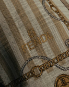 “FENDI” Late 80’s-90’s chain motif gauze scarf