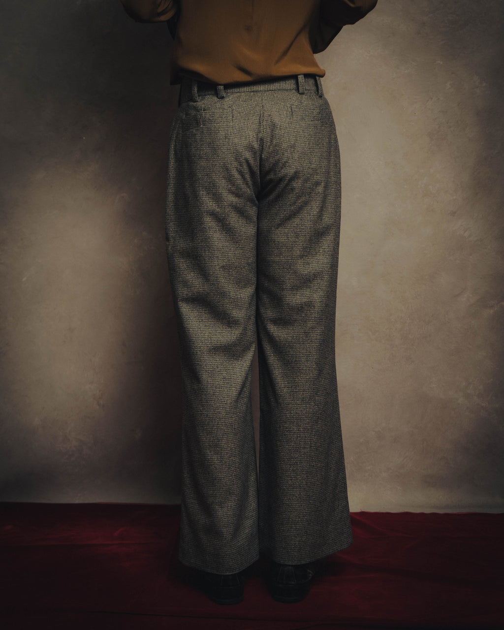 -SPECIAL- “CHANEL” 05AWmicro houndstooth tweed wide trousers