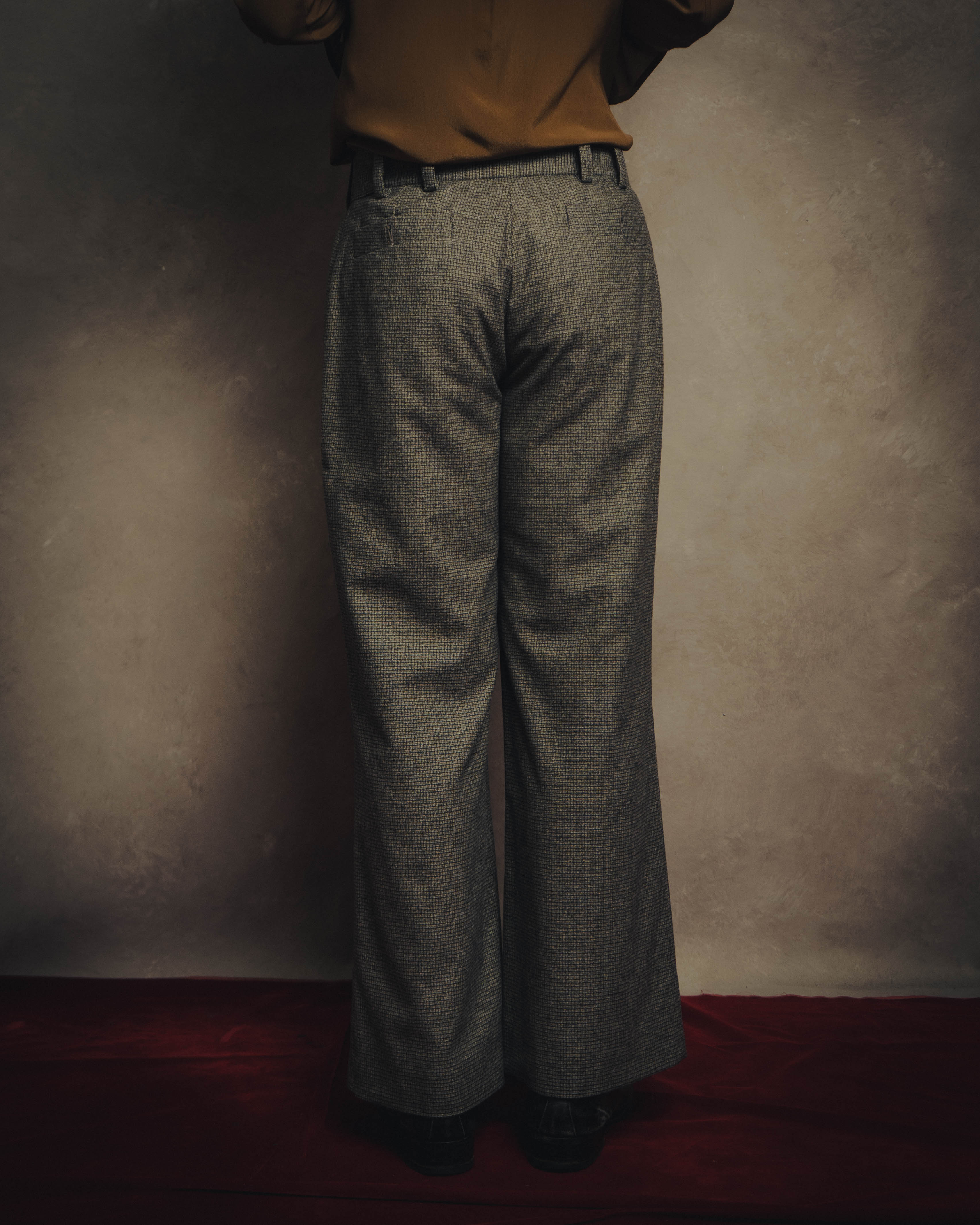 -SPECIAL- “CHANEL” 05AWmicro houndstooth tweed wide trousers