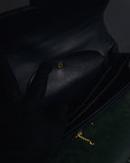 -SPECIAL- "HERMES" 60’s early sandrine box dark blue calf bit bag