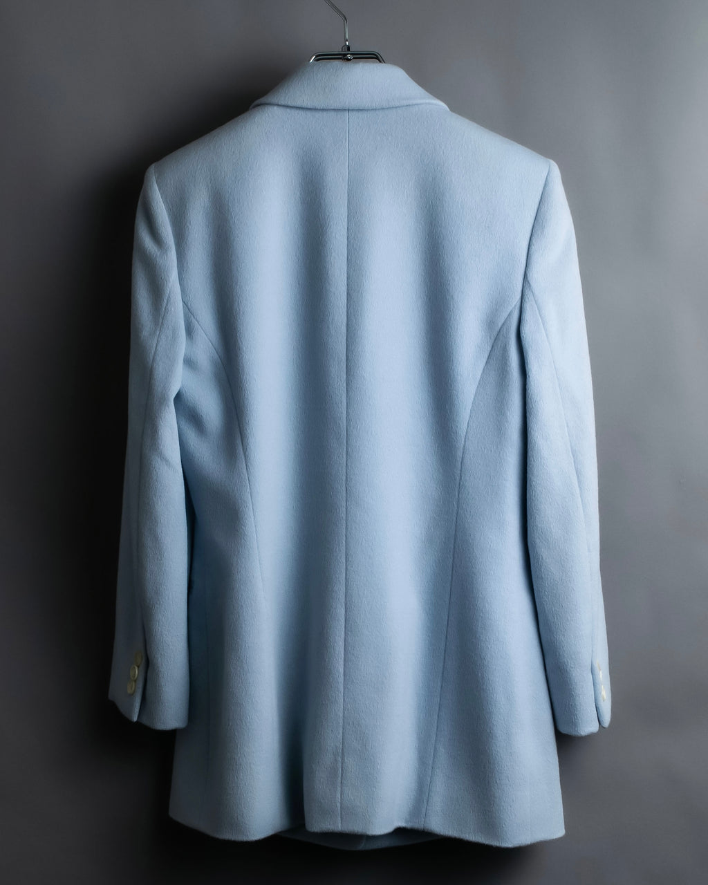 “CELINE “ beautiful shaped sky blue tailored jacket