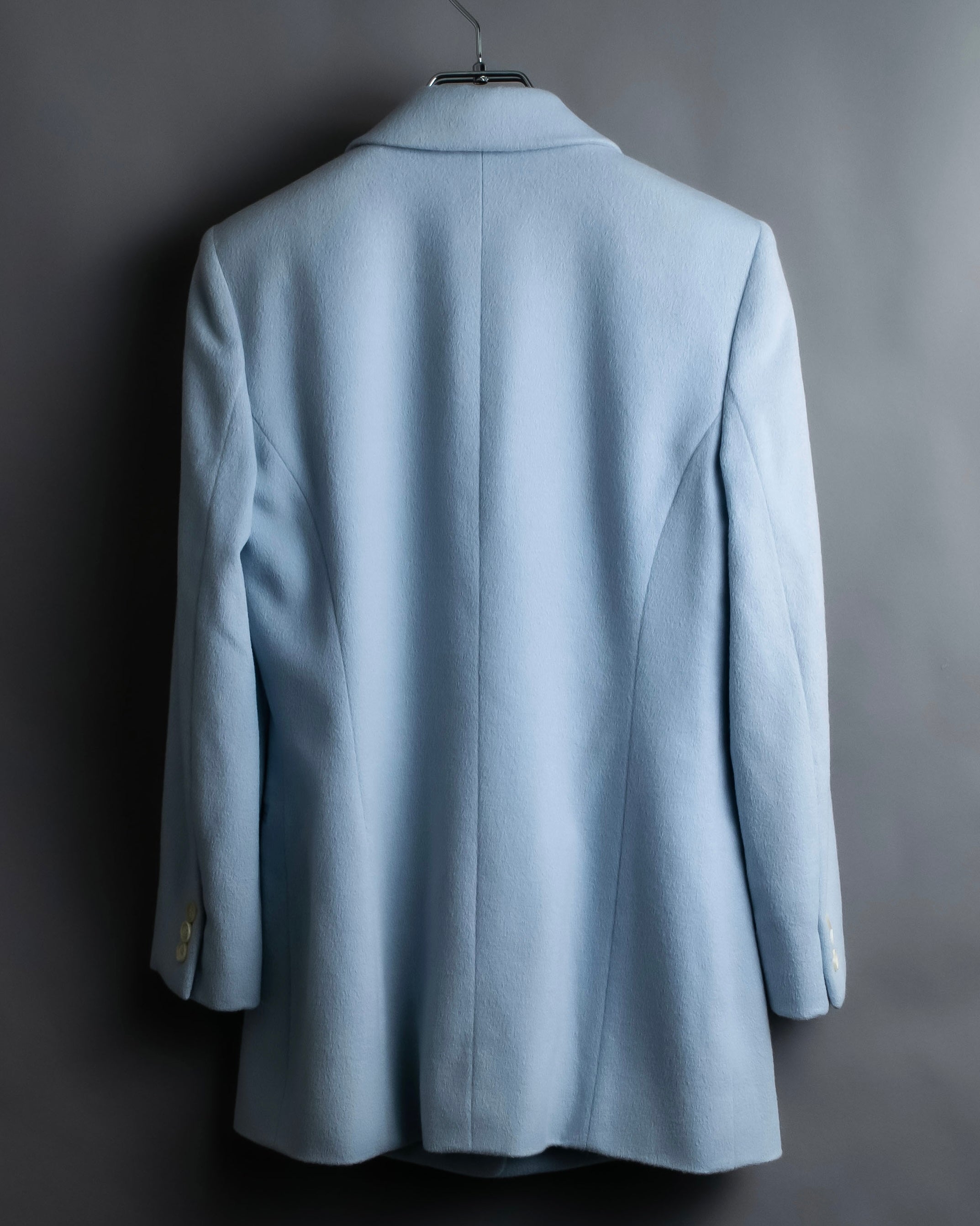 “CELINE “ beautiful shaped sky blue tailored jacket