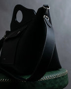 "BURBERRY" Suede switching design 2way shoulder bag