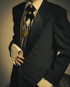 -SPECIAL- “Christian Dior MONSIEUR” 80’s-90’s satin peak-lapel tuxedo jacket