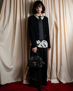 "GIORGIO ARMANI" Mixed material striped necktie