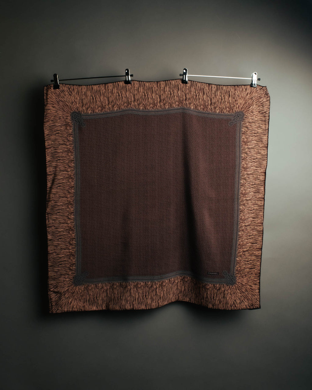 "CHANEL" 80's-90's Elegant silk scarf