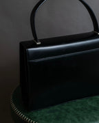 "PRADA" Structured top handle leather bag