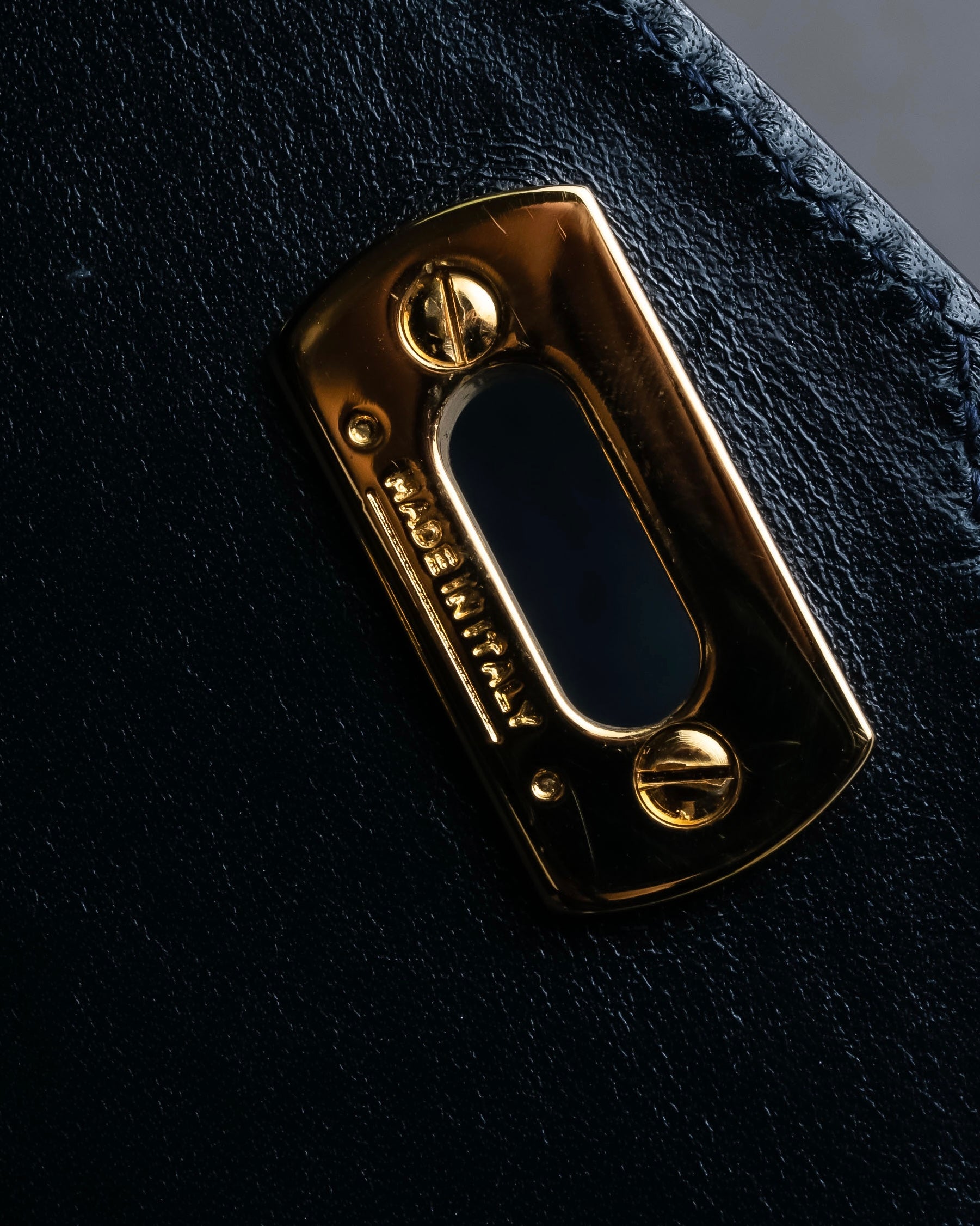 "Salvatore Ferragamo" Pocket detail leather combination tote bag