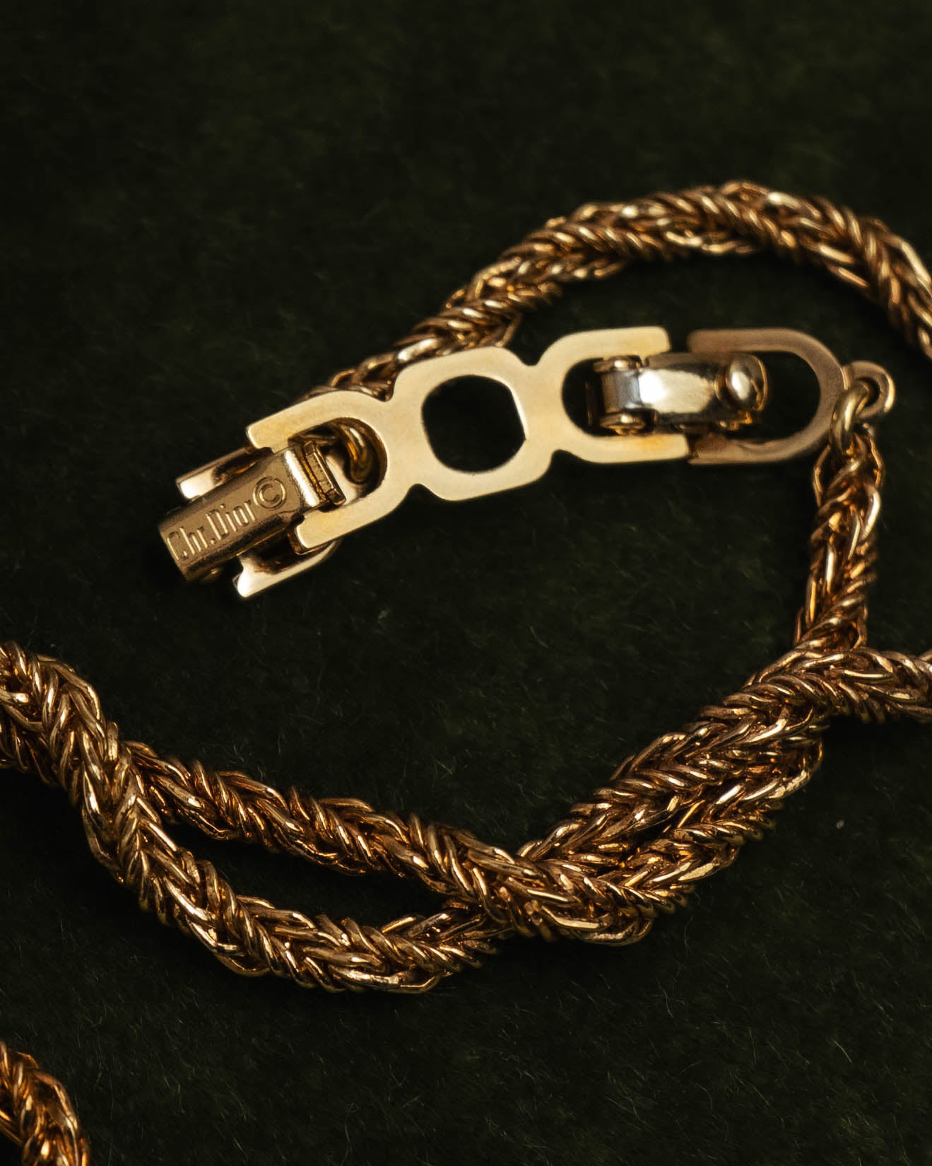 –SPECIAL– “Christian Dior” 80’s-90’s rope knot pearl drop necklace