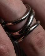 "agete" Three curves organic design silver925 ring