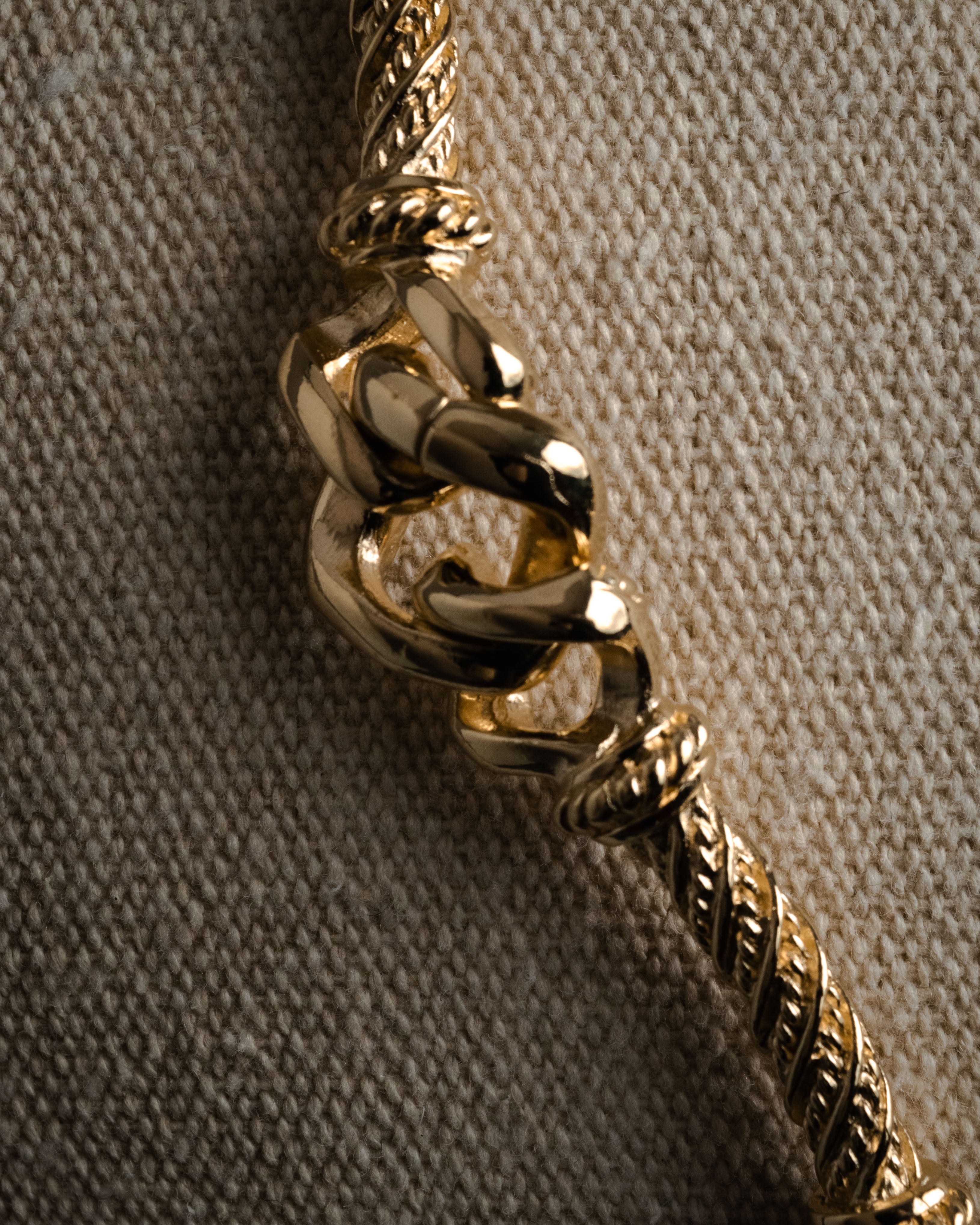 “Christian Dior” 90’s Crystal knot rope necklace