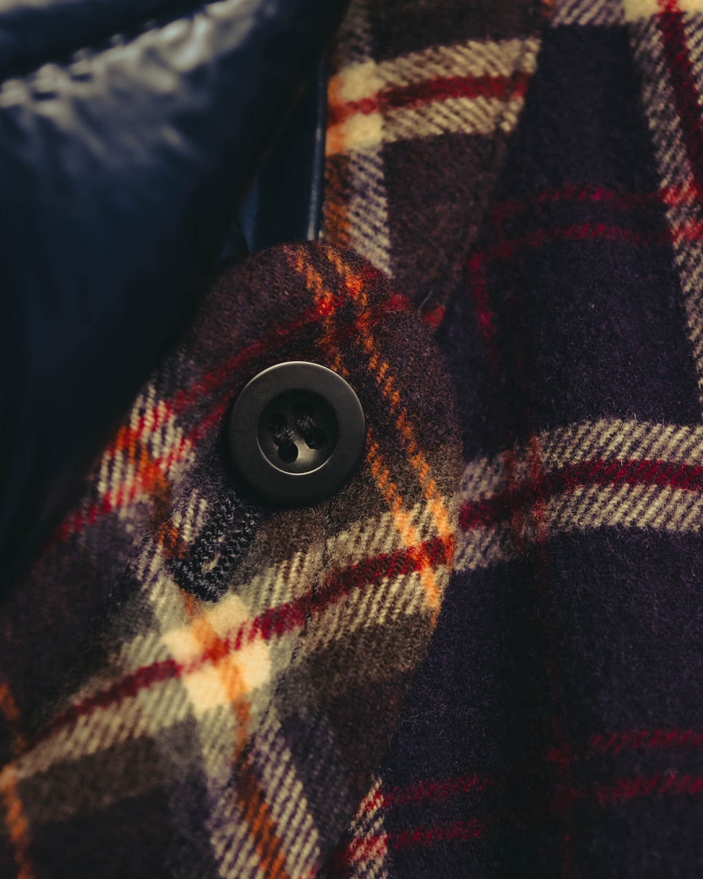 “sacai” 2010's Tartan wool cashmere padded hybrid coat