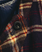 “sacai” 2010's Tartan wool cashmere padded hybrid coat