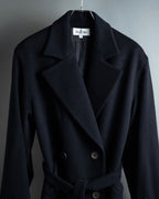 "VALENTINO" Double-breasted belted chester coat