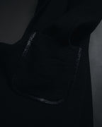 –SPECIALS– "LOEWE" 2017-2018 Minimal a-line calfskin piping coat