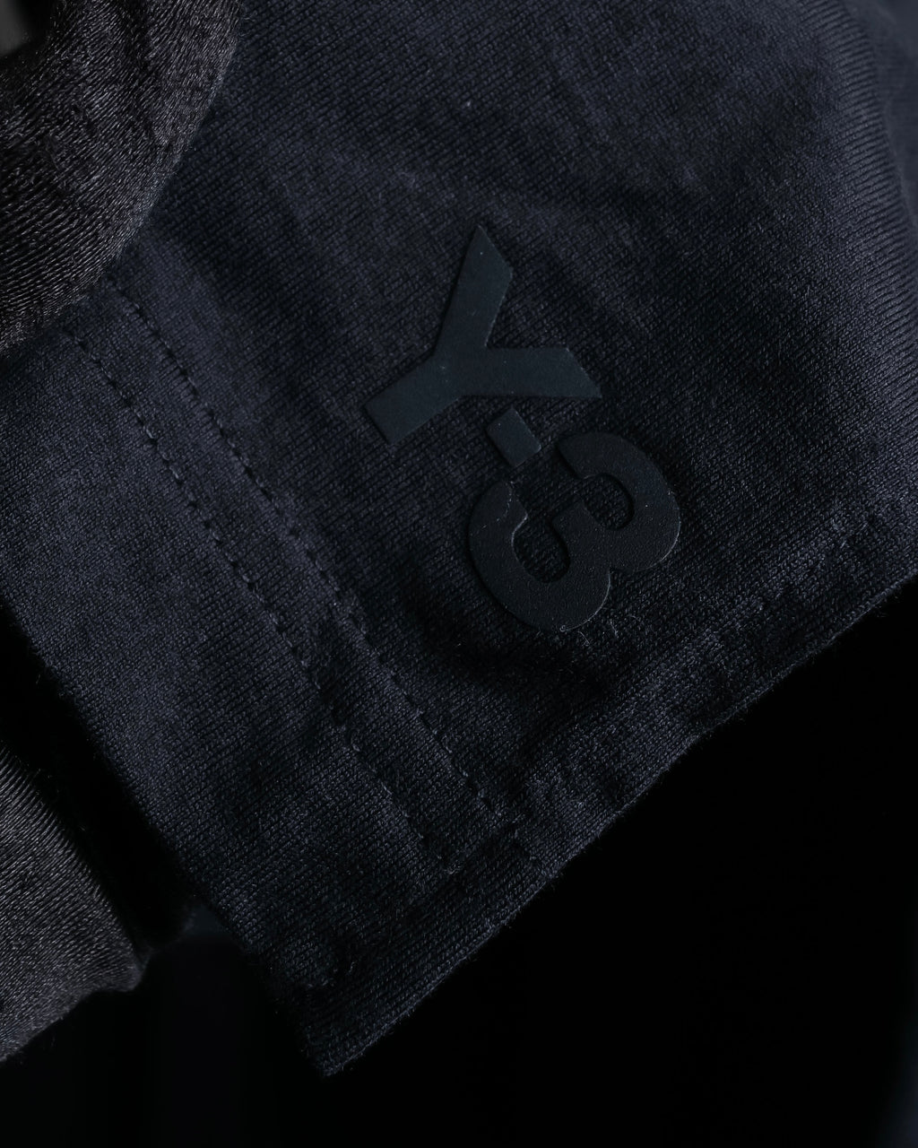 "Y-3" Asymmetrical three-stripes wrap dress