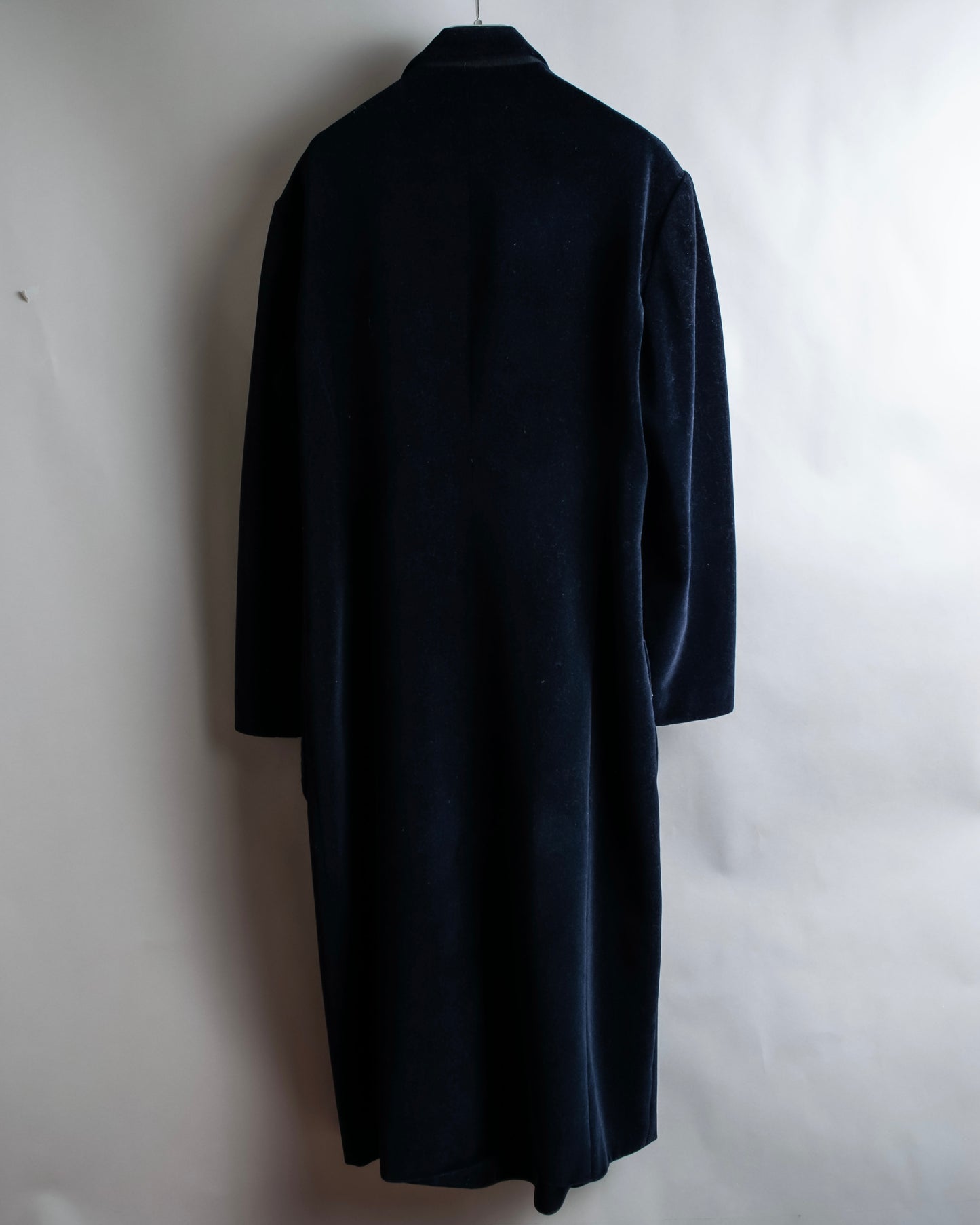 "Y's" Double breasted waist shaped velour tailored coat