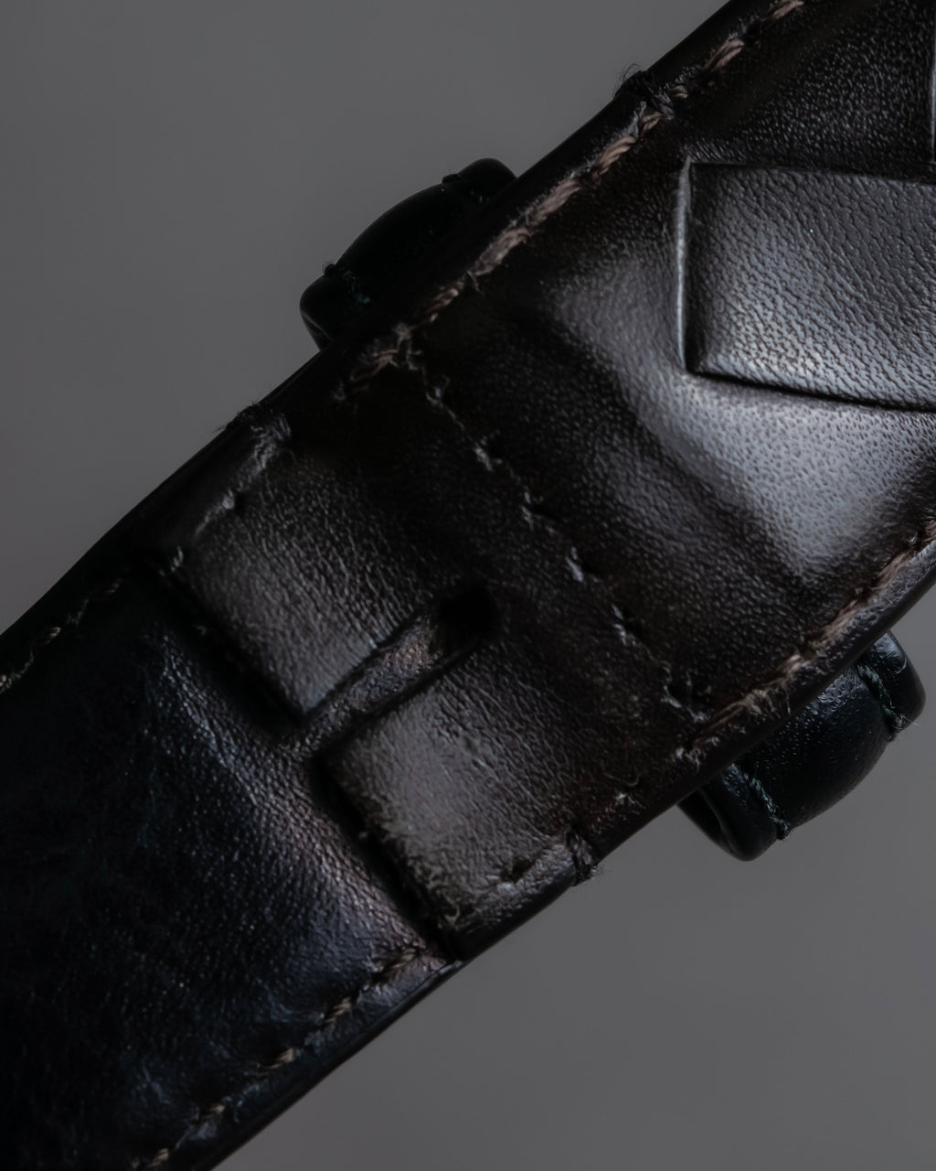 "BOTTEGA VENETA" Intrecciato technique leather belt