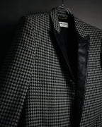 –SPECIAL– "SAINT LAURENT PARIS"
10’s Houndstooth leather-lapel peak blazer