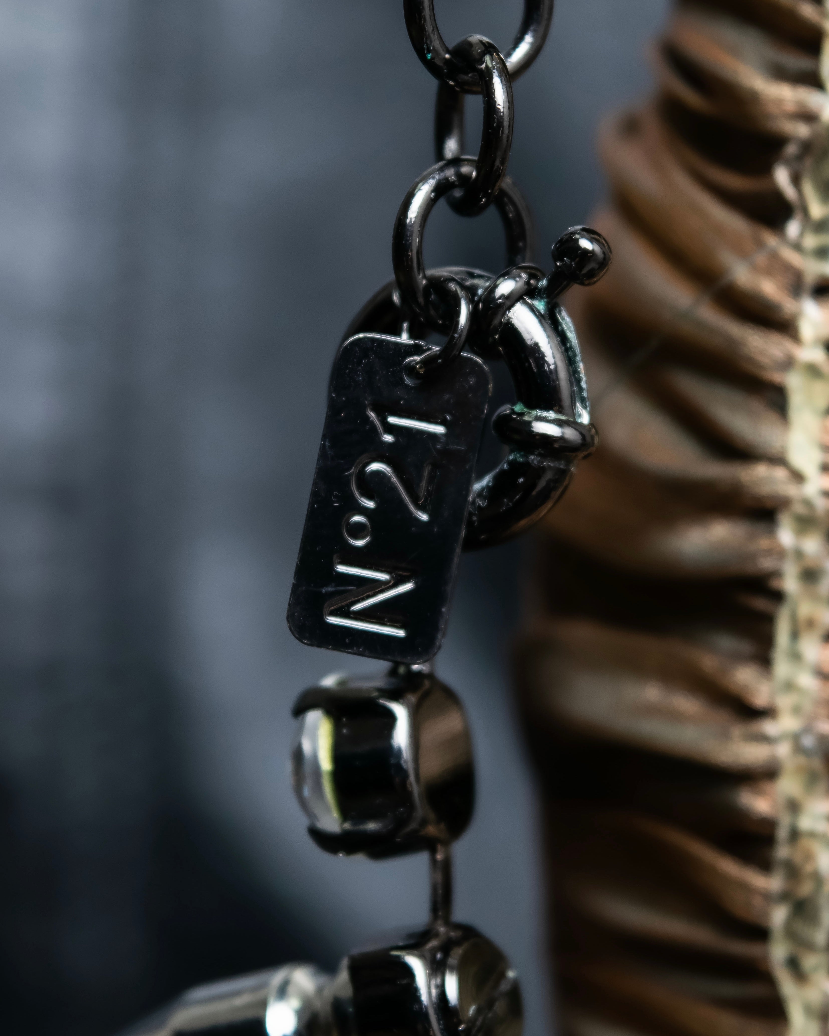 "N21 NUMERO VENTUNO" Studded diamond combination necklace