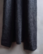 "Y's" 17AW Brushed wool super long knit cardigan