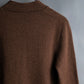 "HERMES" 100% cashmere V-neck design knit