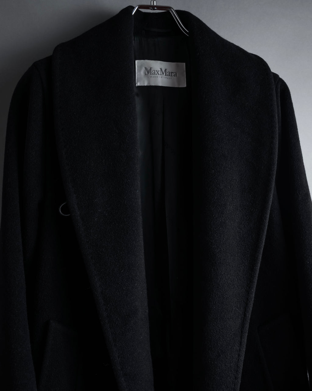 "Max Mara" 90''s-00's Actress collar design long coat