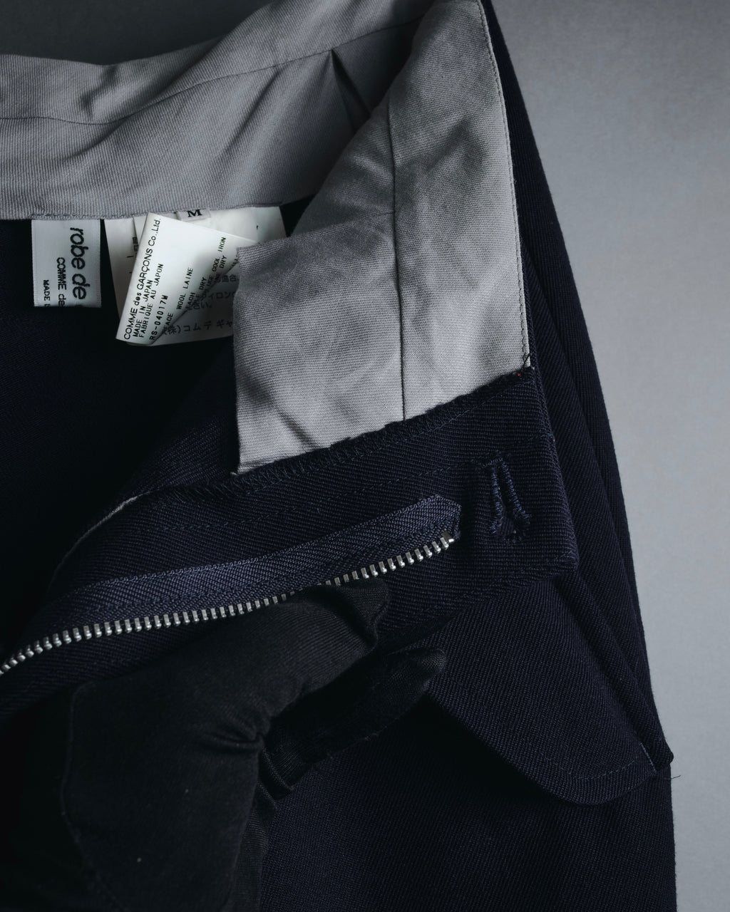 "Robe de chambre COMME des GARÇONS" 99AW asymmetrical panel wrap skirt