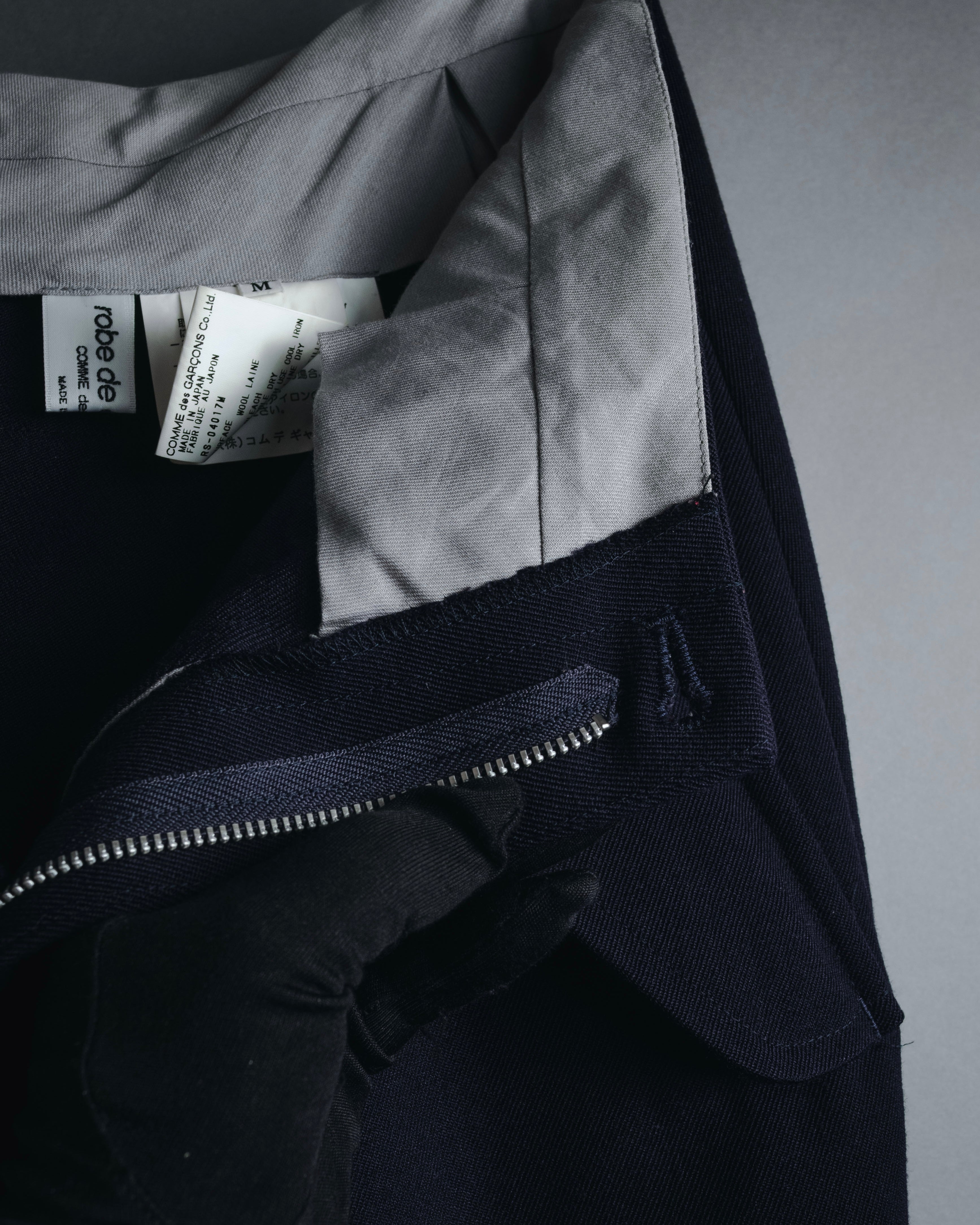 "Robe de chambre COMME des GARÇONS" 99AW asymmetrical panel wrap skirt