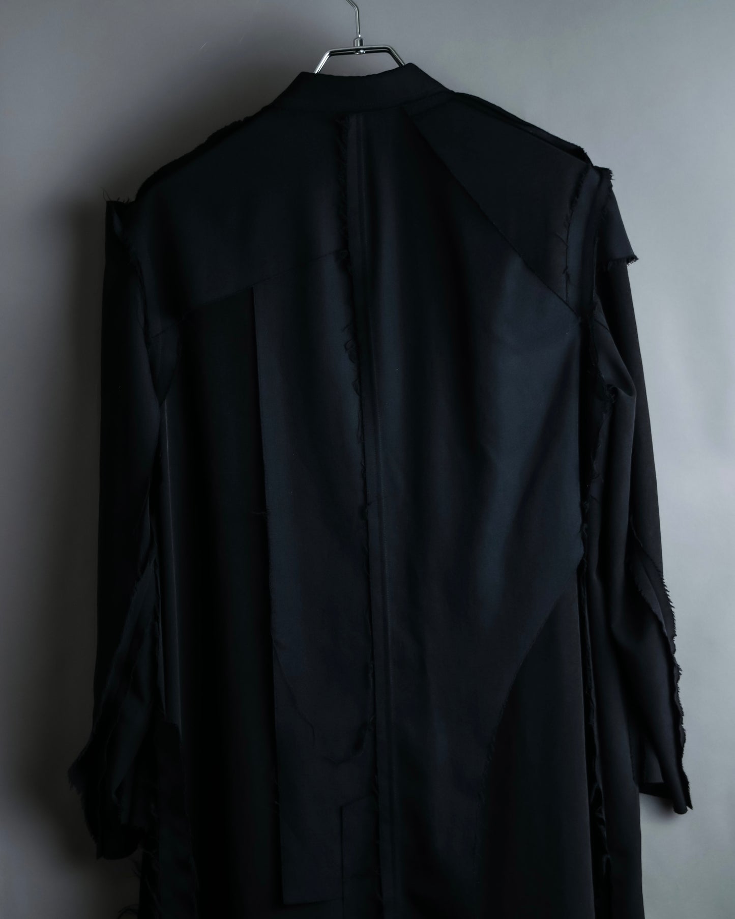 "B Yohji Yamamoto" Inside-out design super long shirt coat