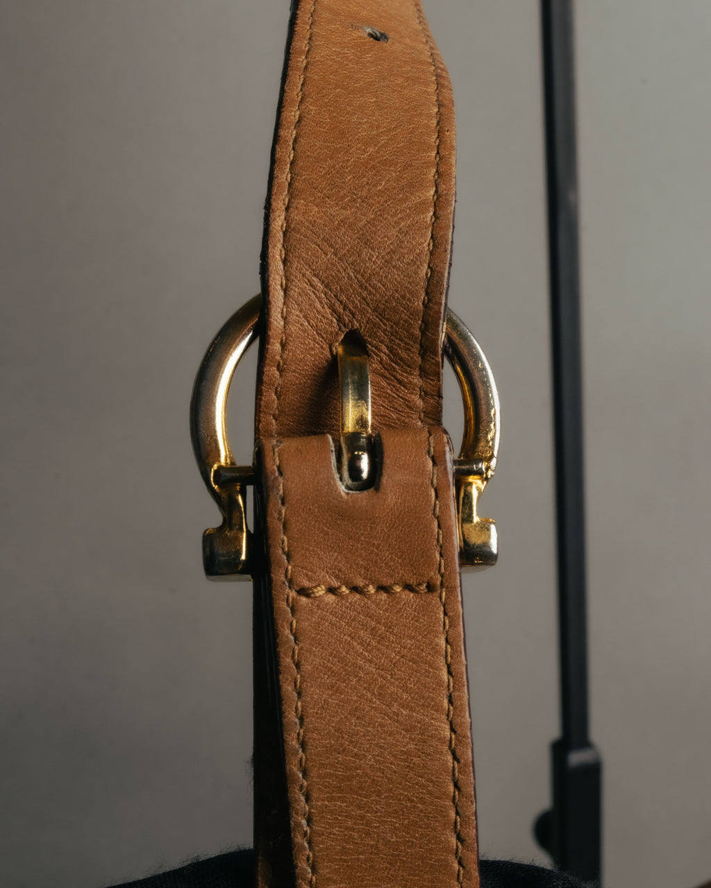 -SPECIAL- “Salvatore Ferragamo” 90’s lizard leather gancini 2way flap bag