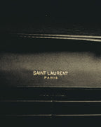 -SPECIAL- “Saint Laurent” 20’s Le Maillon smooth leather chain wallet