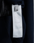 "CELINE" Hedi Slimane design compact silhouette wool knit