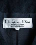 “Christian Dior” Beautiful shape no collar jacket