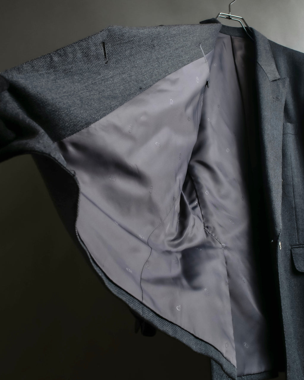 "Christian Dior" Metal button double-breasted tailored jacket