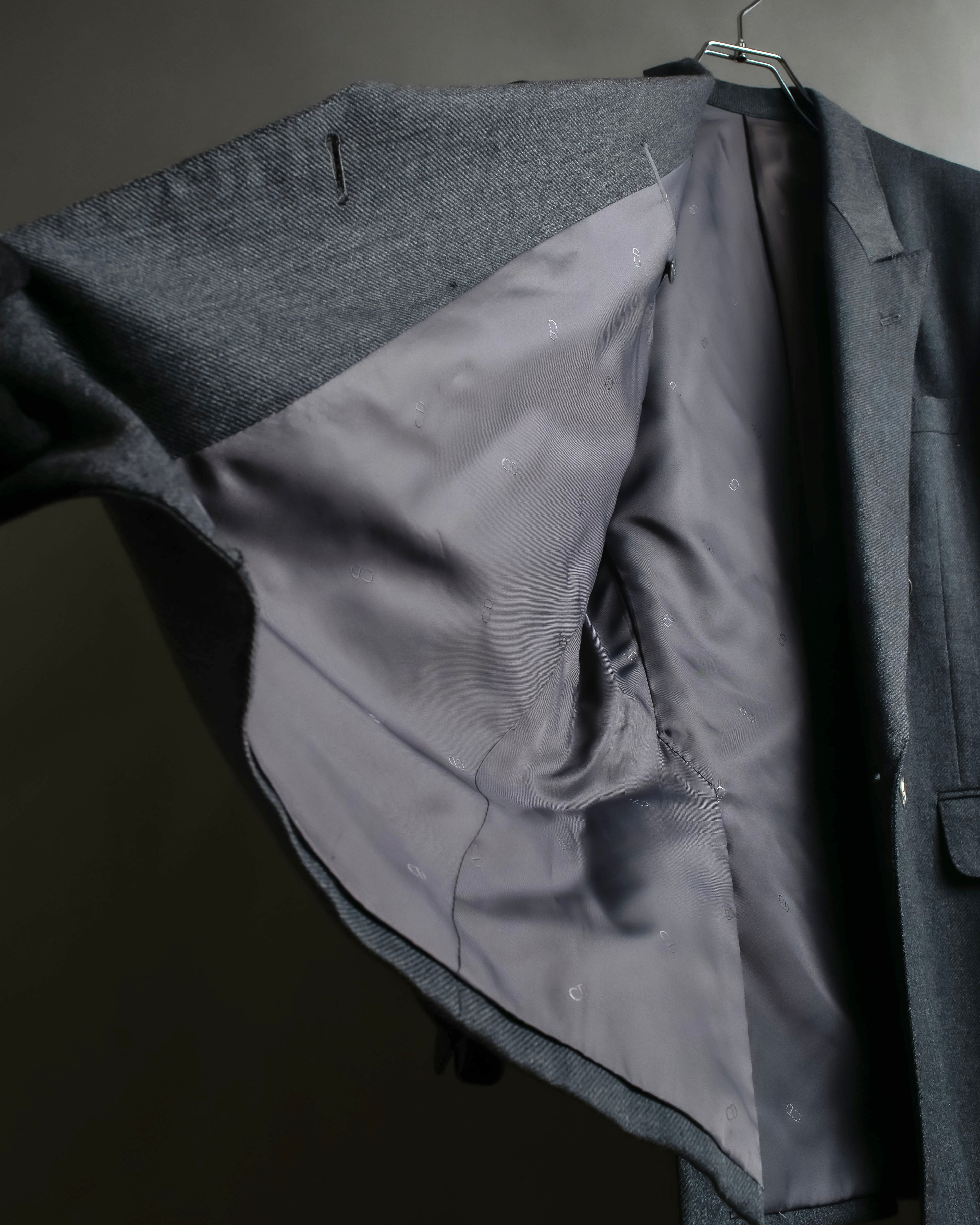 "Christian Dior" Metal button double-breasted tailored jacket