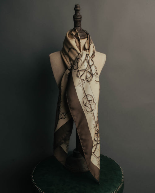 "Hermès" Cliquetis、J. Abadie silk scarf