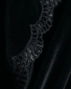 –SPECIAL– “Christian Dior”
80’s-90’s Velour lace trimmed robe coat