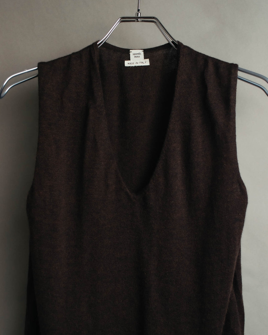 -SPECIAL- “HERMES” 00’s Cashmere cardigan and sleeveless knit twin set