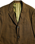 VINTAGE/ Beautiful Olive Colored Single Breasted 3B Tailored Jacket