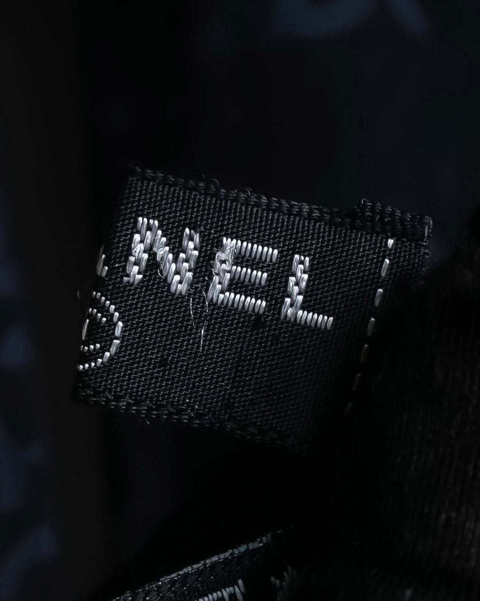 "CHANEL" Coco Mark scattered sheer large scarf