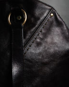 “Yves Saint Laurent rive gauche”
00’s Muse grained leather boston bag