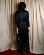 "THOM BROWNE" Shiny long hidden button shirt