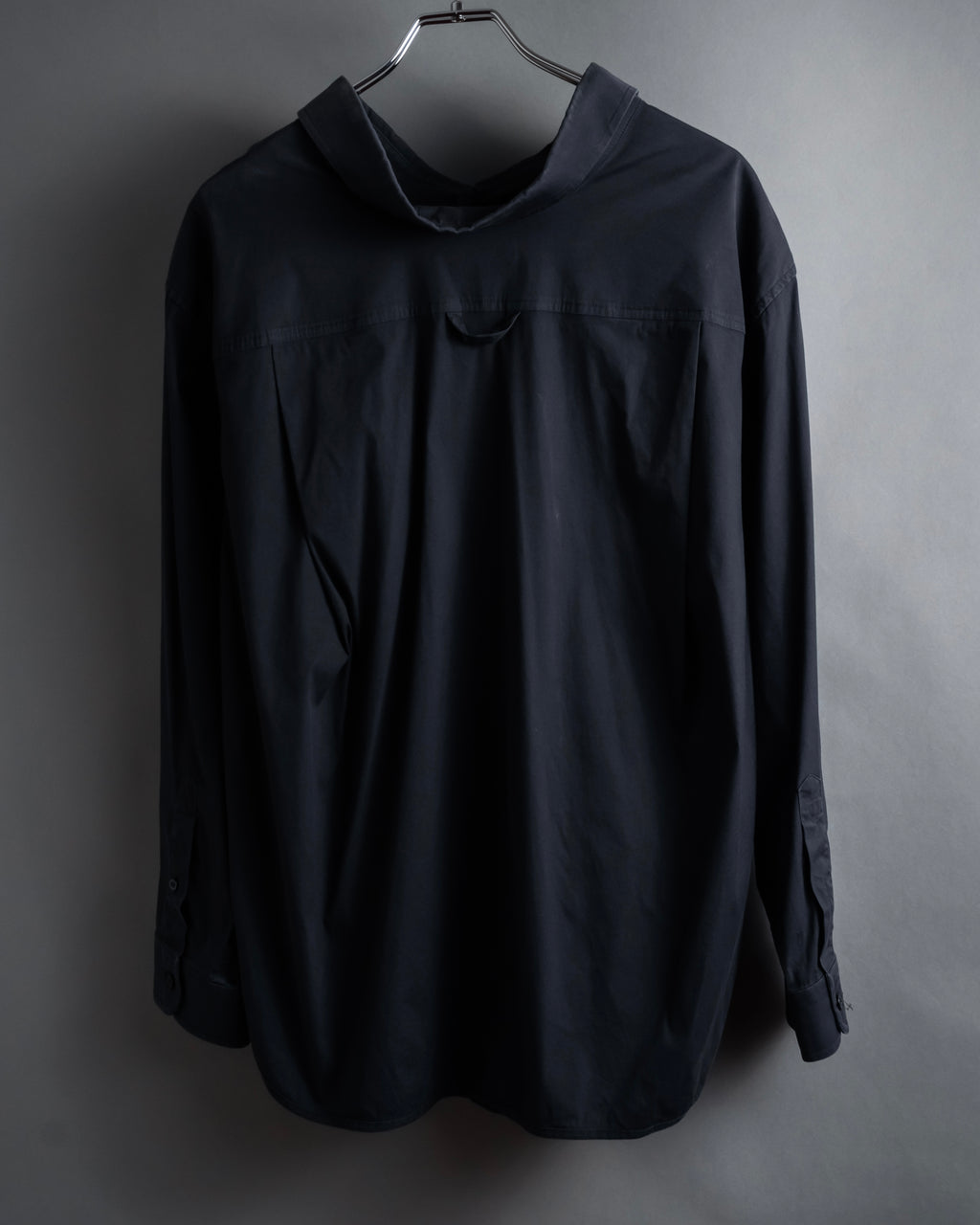 “BALENCIAGA” Button-down collar relaxed shirt