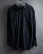 “BALENCIAGA” Button-down collar relaxed shirt