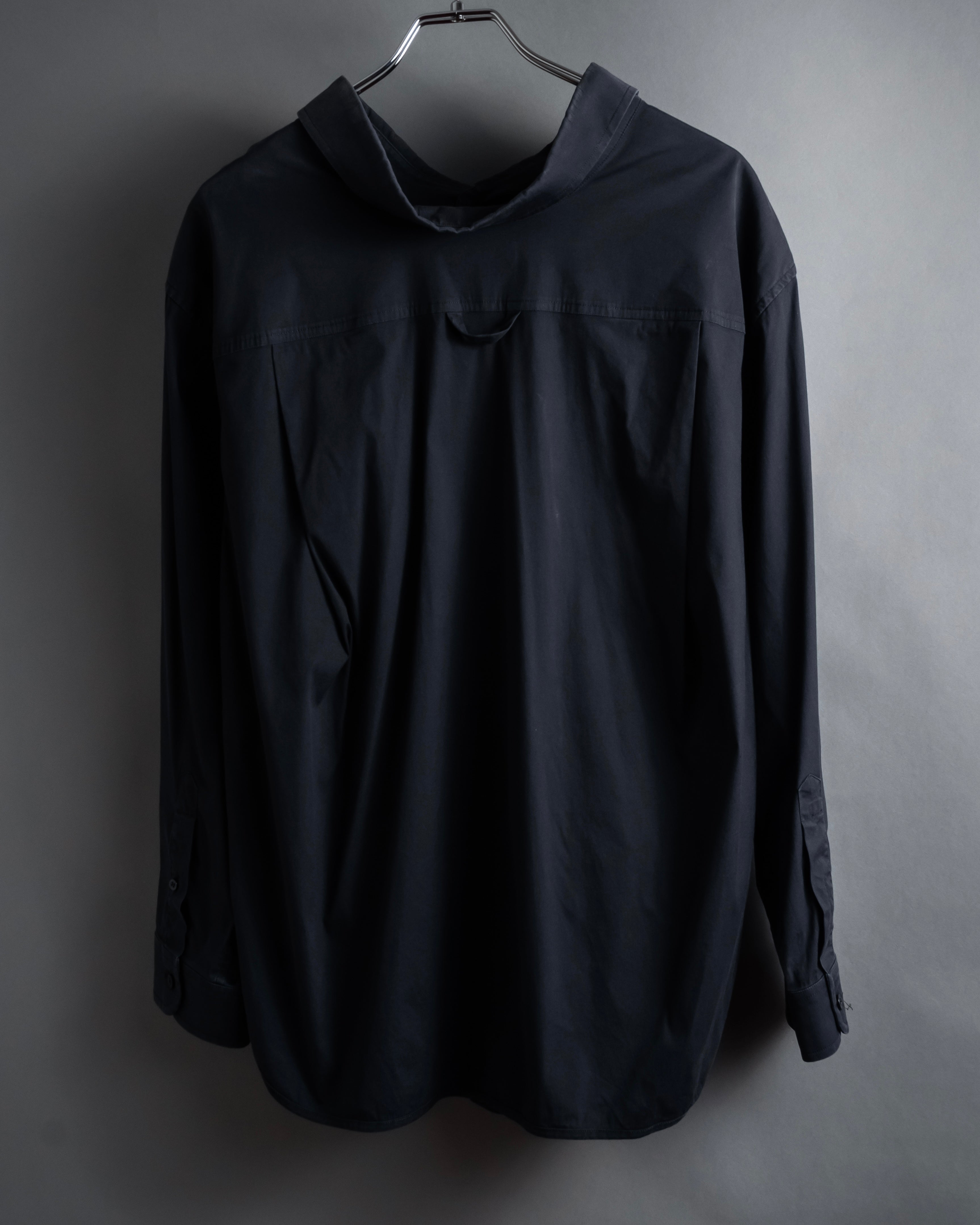 “BALENCIAGA” Button-down collar relaxed shirt