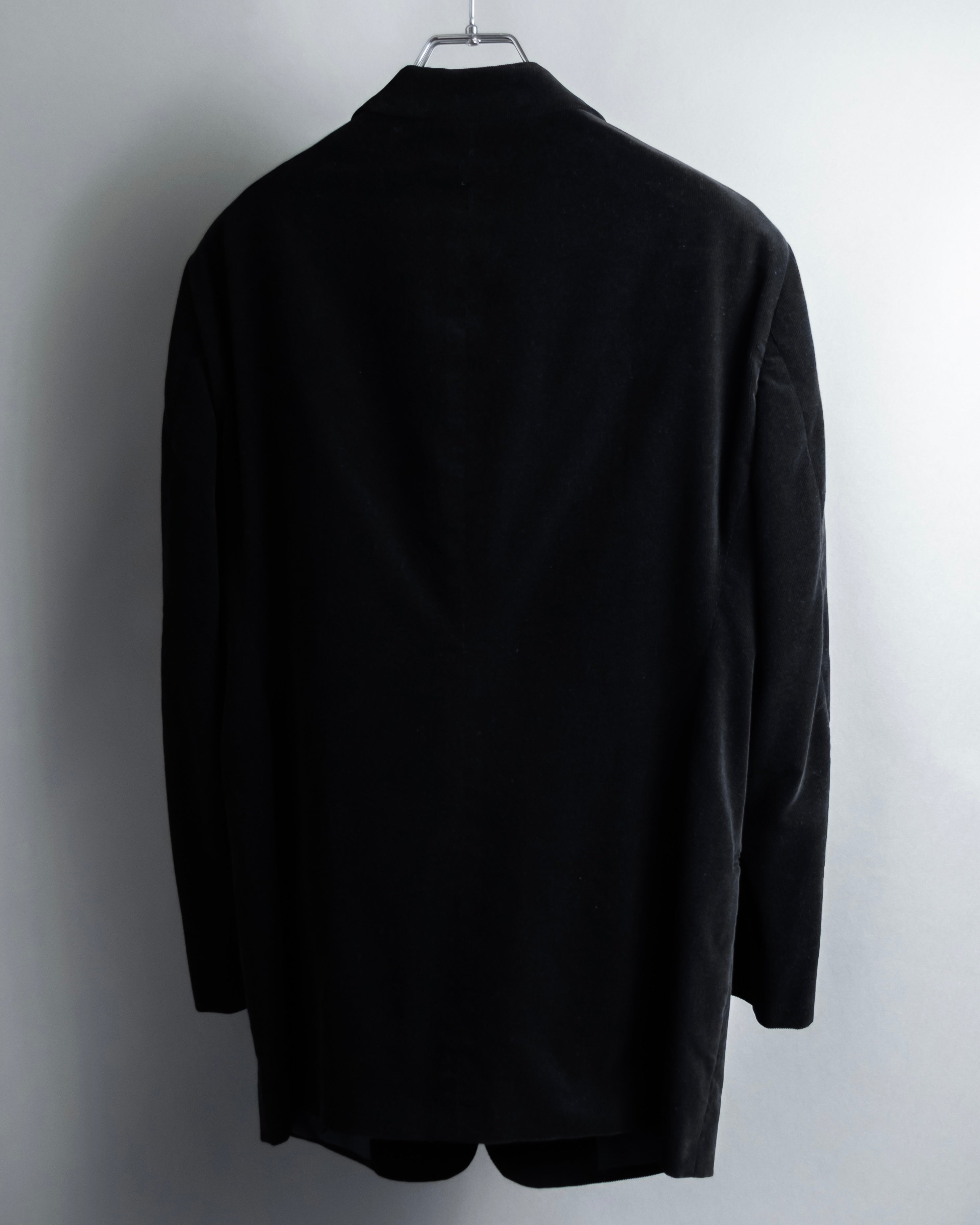 "ARMANI COLLEZIONI" Black corduroy relaxed set up